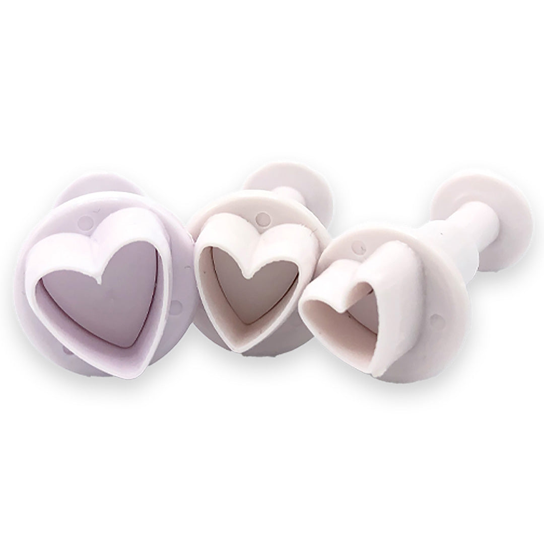 Fondantausstecher Trio - Herzen