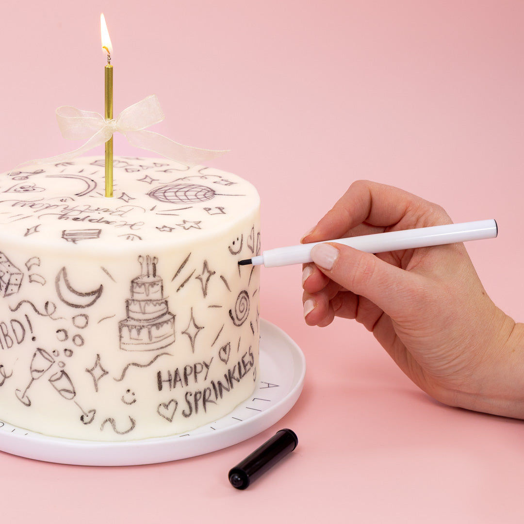 Lebensmittel Farbstift - schwarz