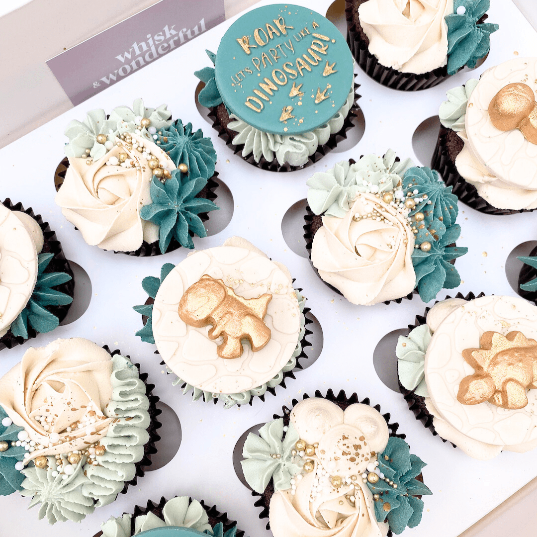 Happy Sprinkles Streusel Silikonform Dino Party