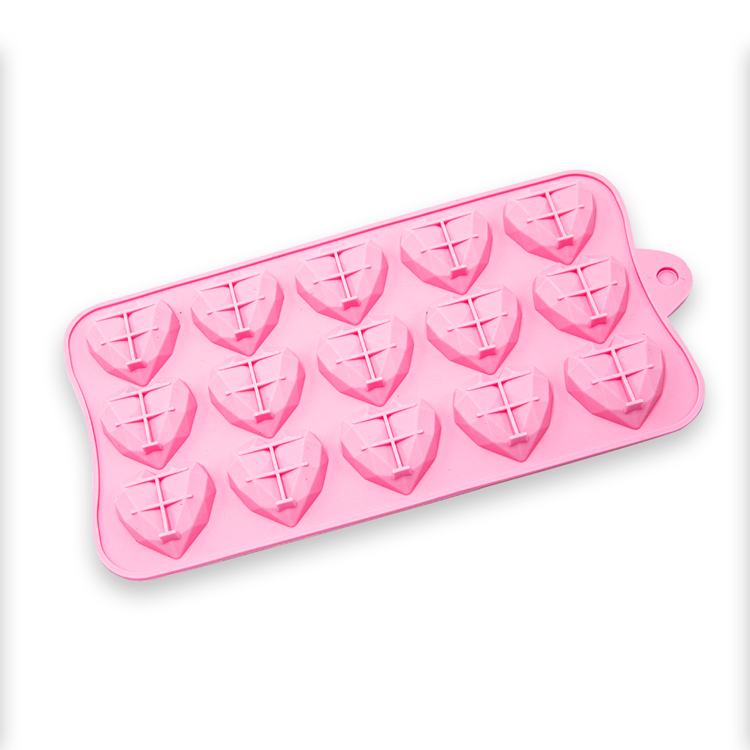 Happy Sprinkles Streusel Silikonform Mini Diamant Herzen