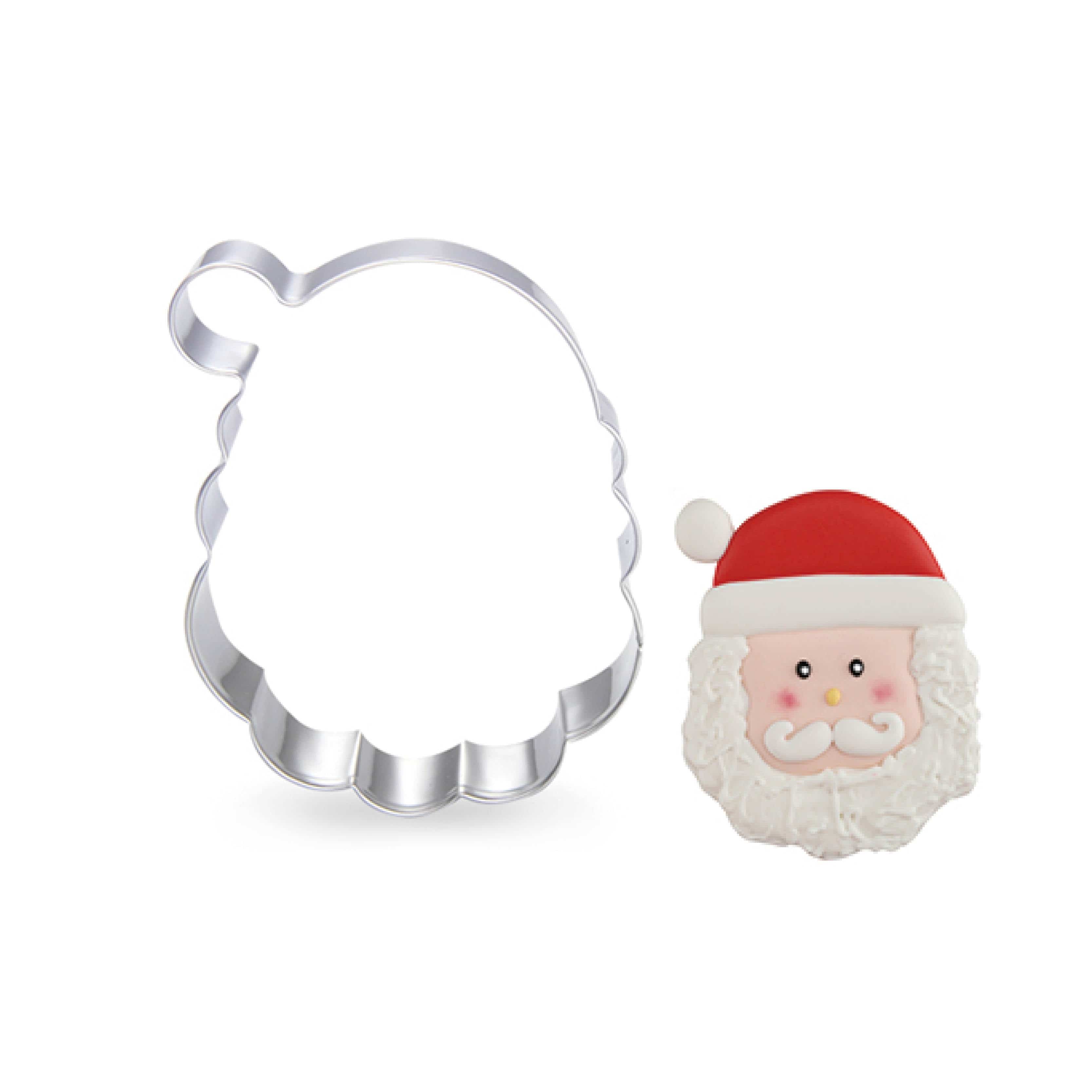 Happy Sprinkles Streusel Weihnachtsmannkopf - Keksausstecher