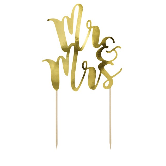 Happy Sprinkles Streusel Caketopper - Mr. & Mrs.