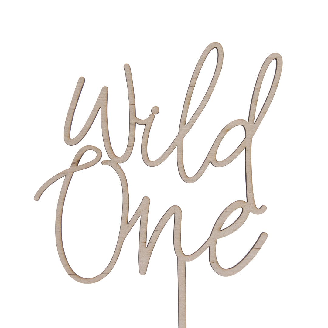 Happy Sprinkles Streusel Caketopper - Wild One Holz