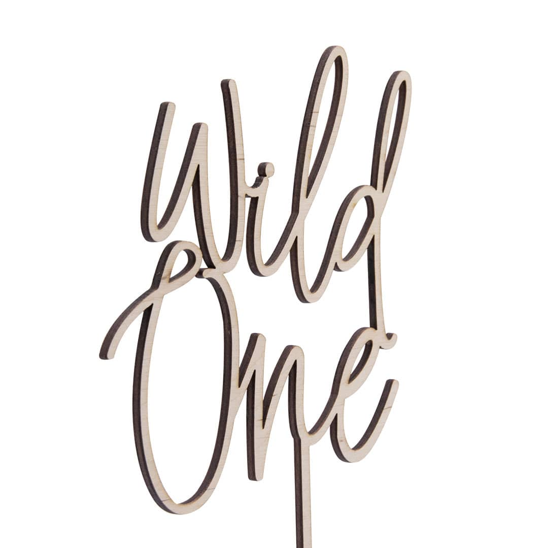 Happy Sprinkles Streusel Caketopper - Wild One Holz