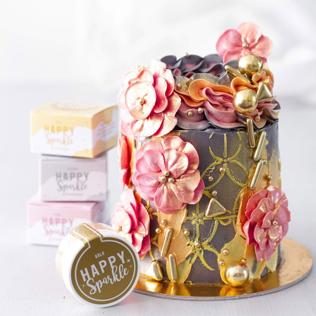 Happy Sprinkles Streusel Happy Sparkle Glitzer Gold