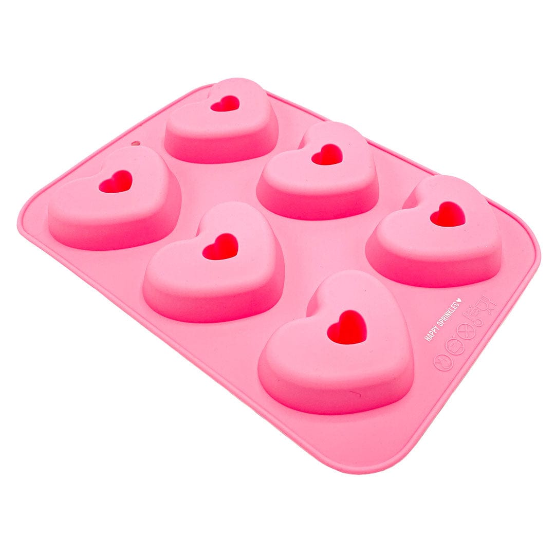 Happy Sprinkles Streusel Silikonform Heart Donut
