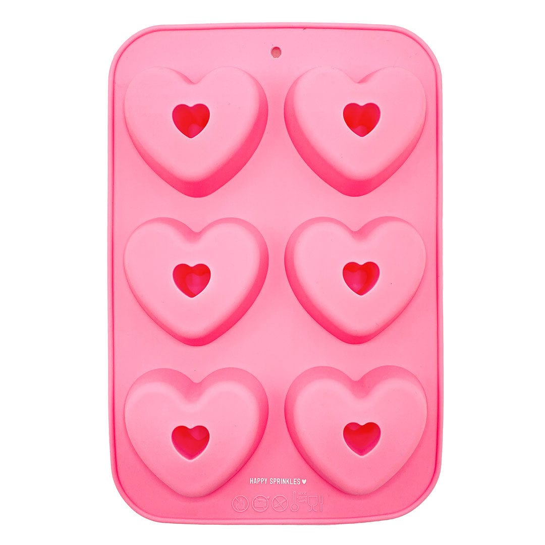 Happy Sprinkles Streusel Silikonform Heart Donut