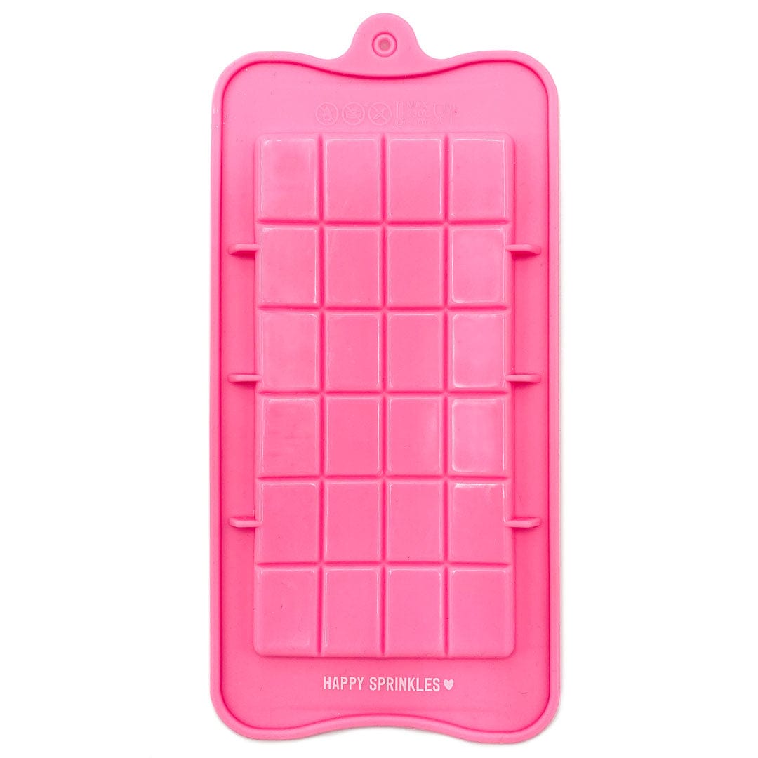 Happy Sprinkles Streusel Silikonform Schokoladentafel