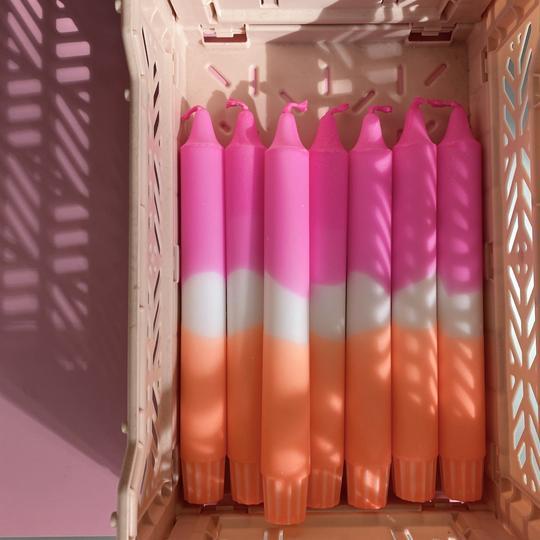 Happy Sprinkles Streusel 1 Kerze Pink Orange Candle - Lou Loto